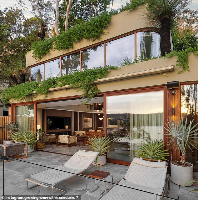 Durie and his fiancée Ameka Jane spent 10 years planning and building their luxury waterside family home with their two children