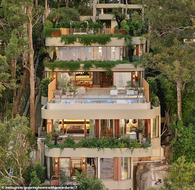 The six-bedroom, six-bathroom residence in Sydney's Northern Beaches is heading to auction in March with a price guide of between $27 million and $29 million