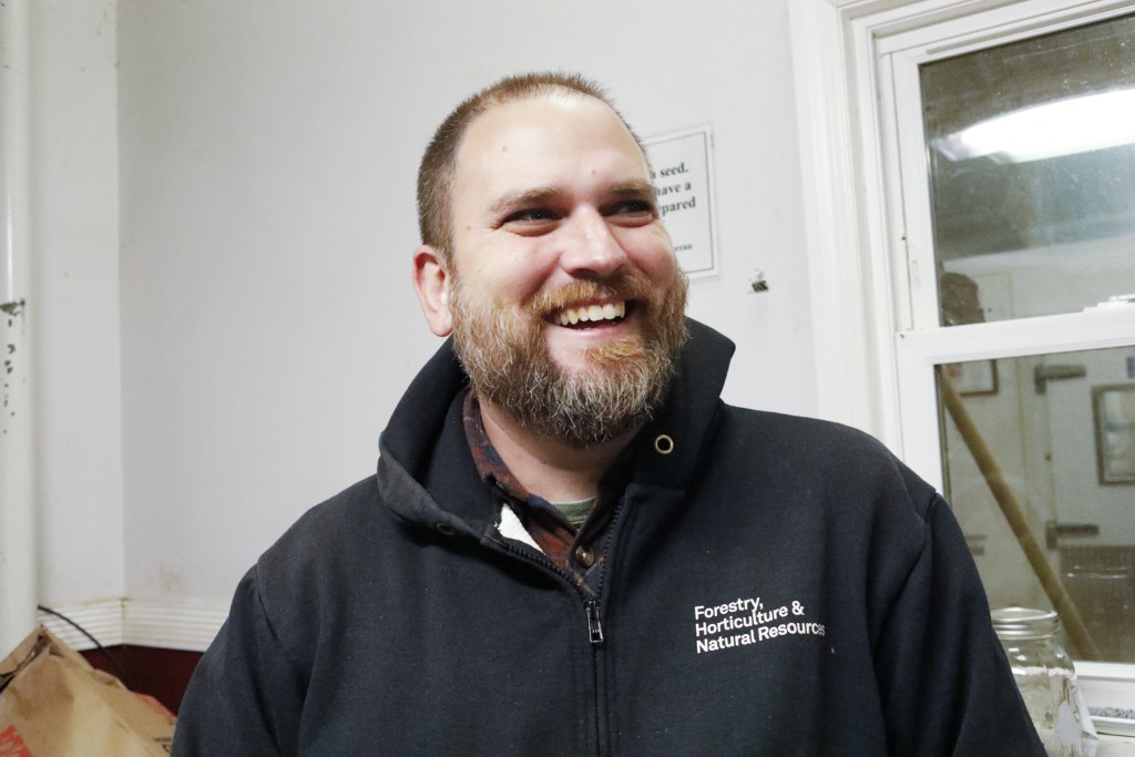 Patrick Over works at the Parks Department’s Plant Ecology Center and Nursery on Staten Island