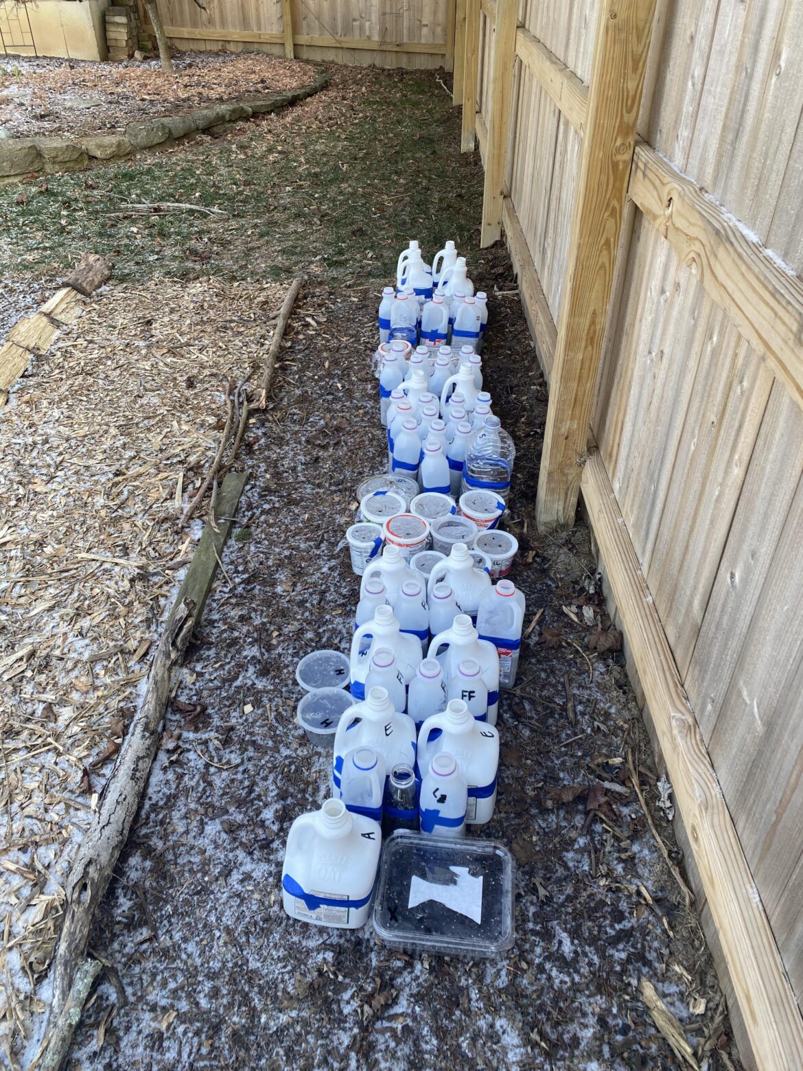 Alternative winter sowing containers