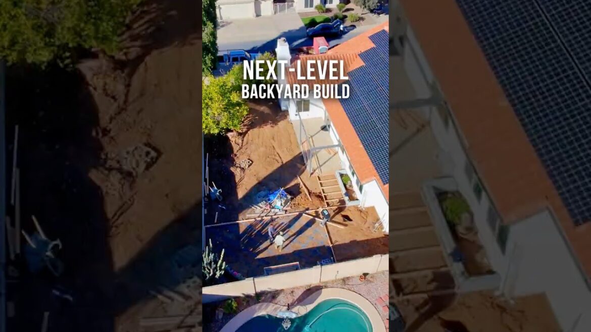 Backyard Paver and Concrete Slab Build Process #construction #paving #homedesign