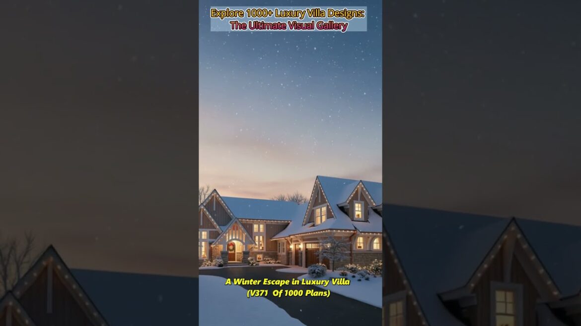 Sloped Roof Villa in European Style #usa #Australia #dreamhome