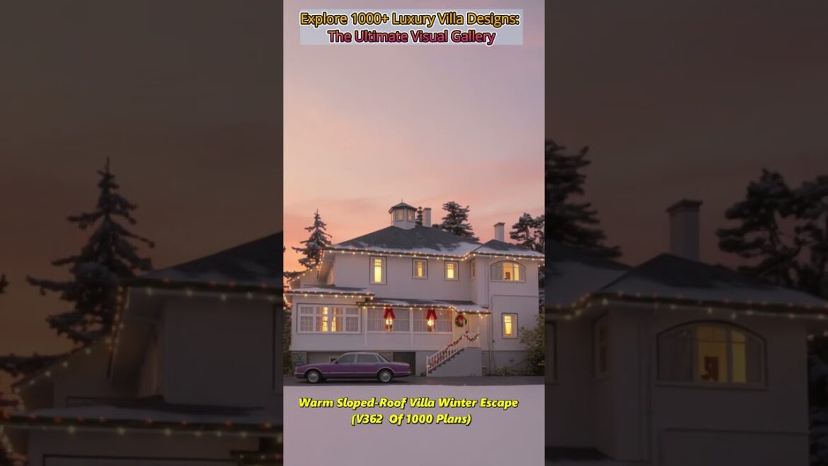 Warm Sloped Roof Villa Winter Escape  #usa #Australia #dreamhome