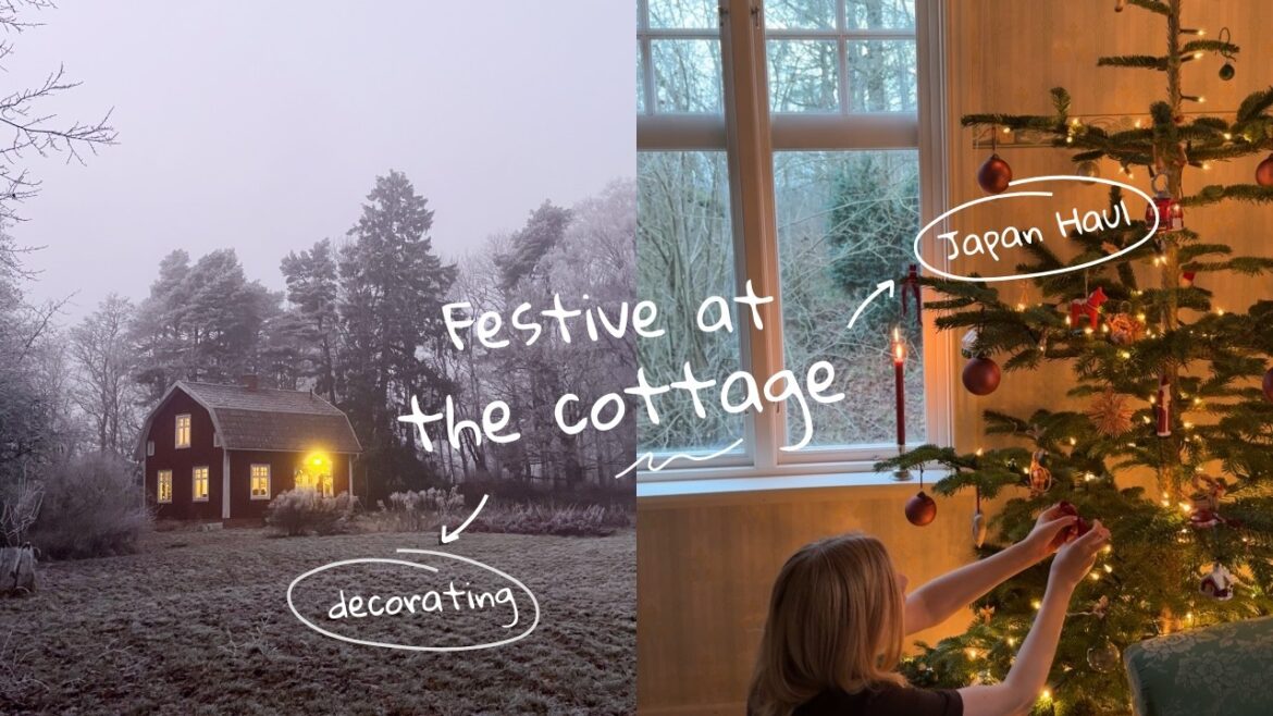 Christmas time at the cottage (Tree decorating, Japan Recap & Haul)