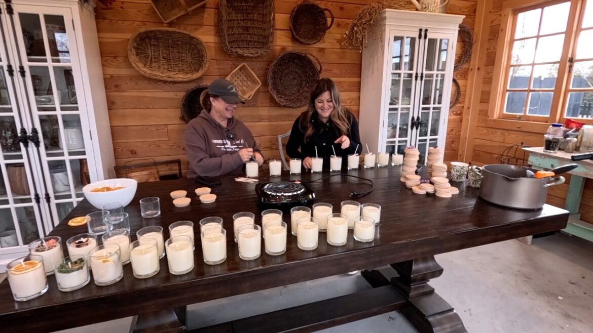 Making Candles with My Mom! 🕯️🥰🍊 // Garden Answer