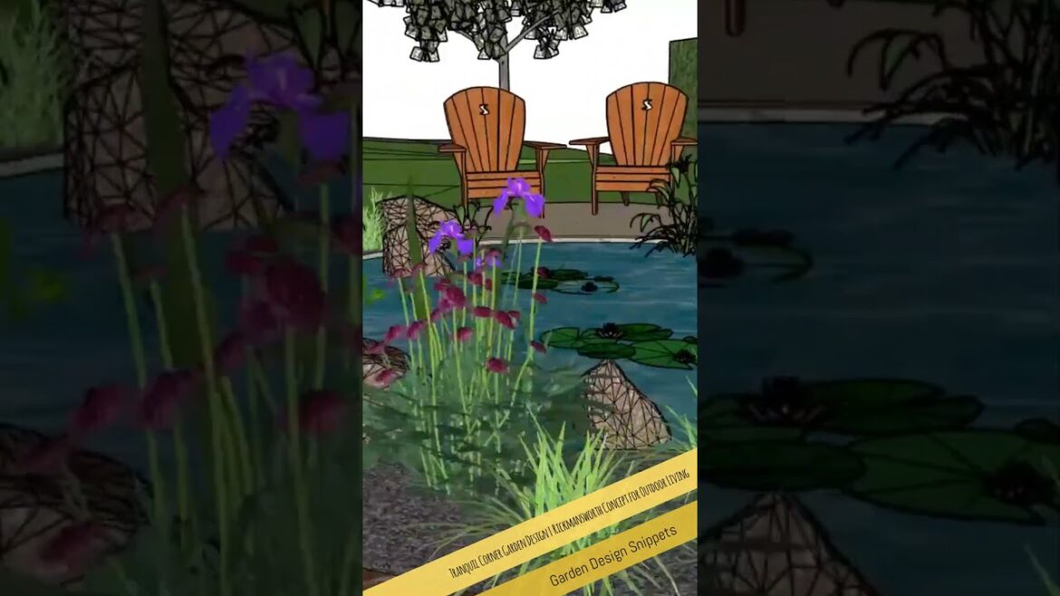Tranquil Corner Garden Design | Rickmansworth Concept for Outdoor Living