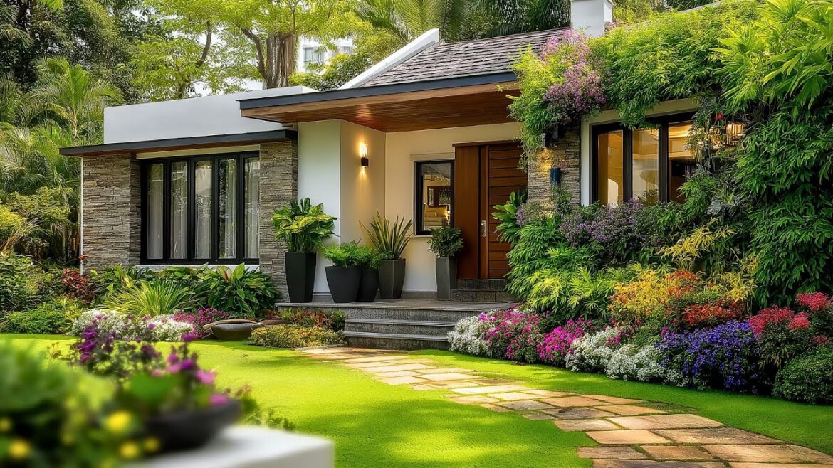 Front Yard Landscape Design with Small Garden for Tiny House Front Yard Landscape Design with Small Garden for Tiny House