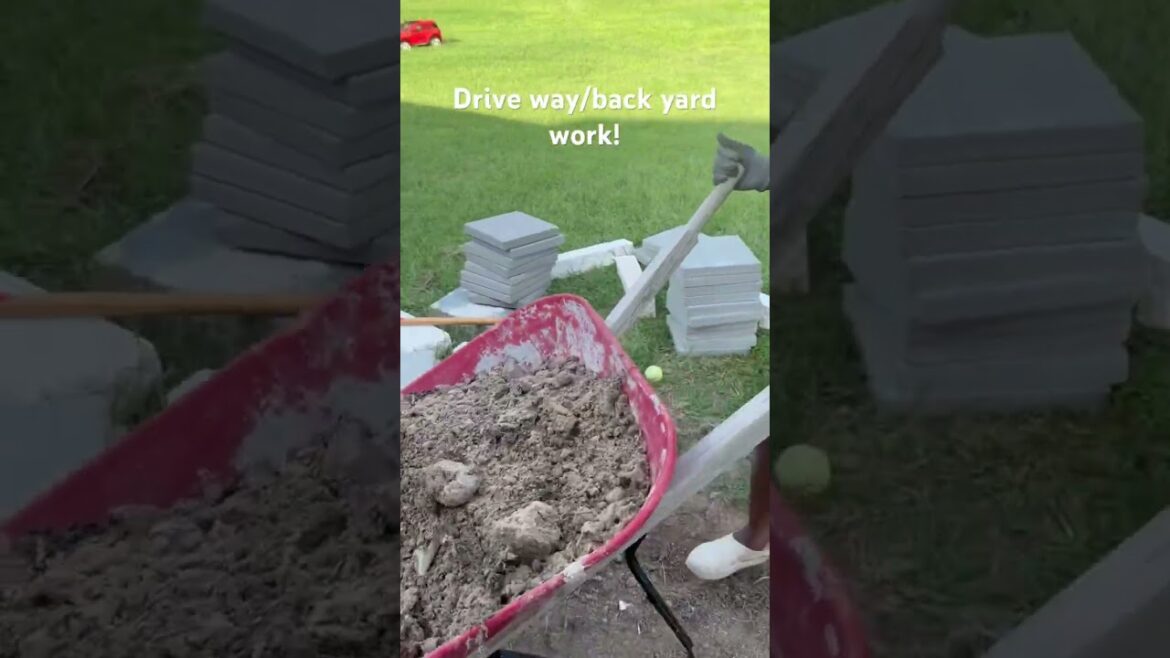 Can’t minimize the work! #backpatio #backyard #driveway #remodeling #outdoors #outdoorcooking