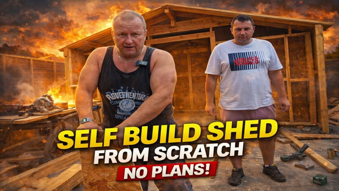 We Built a Shed From Scratch With NO PLANS!