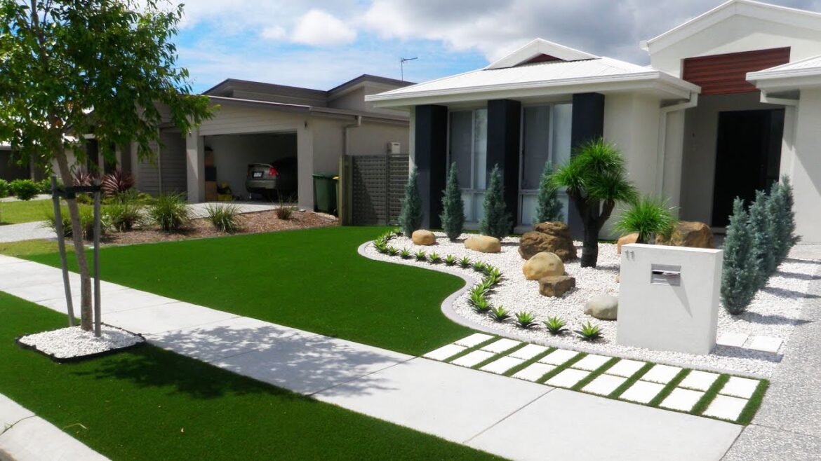 FRONTYARD LANDSCAPING DESIGN WITH DRIVEWAY | TOP FRONT HOUSE DRIVEWAY WALKWAY GARDEN LANDSCAPE IDEAS FRONTYARD LANDSCAPING DESIGN WITH DRIVEWAY | TOP FRONT HOUSE DRIVEWAY WALKWAY GARDEN LANDSCAPE IDEAS