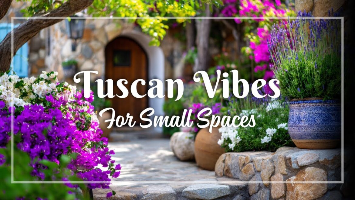 Tuscan Vibes in Tiny Yards 🍷 | Rustic Italian Garden Ideas for Small Spaces