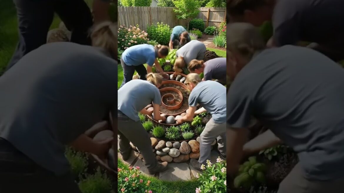 Copper Spiral Garden Installation Process #diy #garden #hack Copper Spiral Garden Installation Process #diy #garden #hack