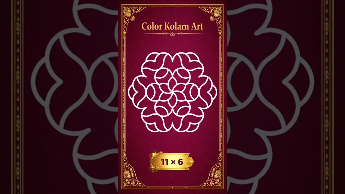 VIRAL 11×6 Pulli Kolam in Seconds! #Shorts | Easy Asymmetrical Kolam VIRAL 11x6 Pulli Kolam in Seconds! #Shorts | Easy Asymmetrical Kolam