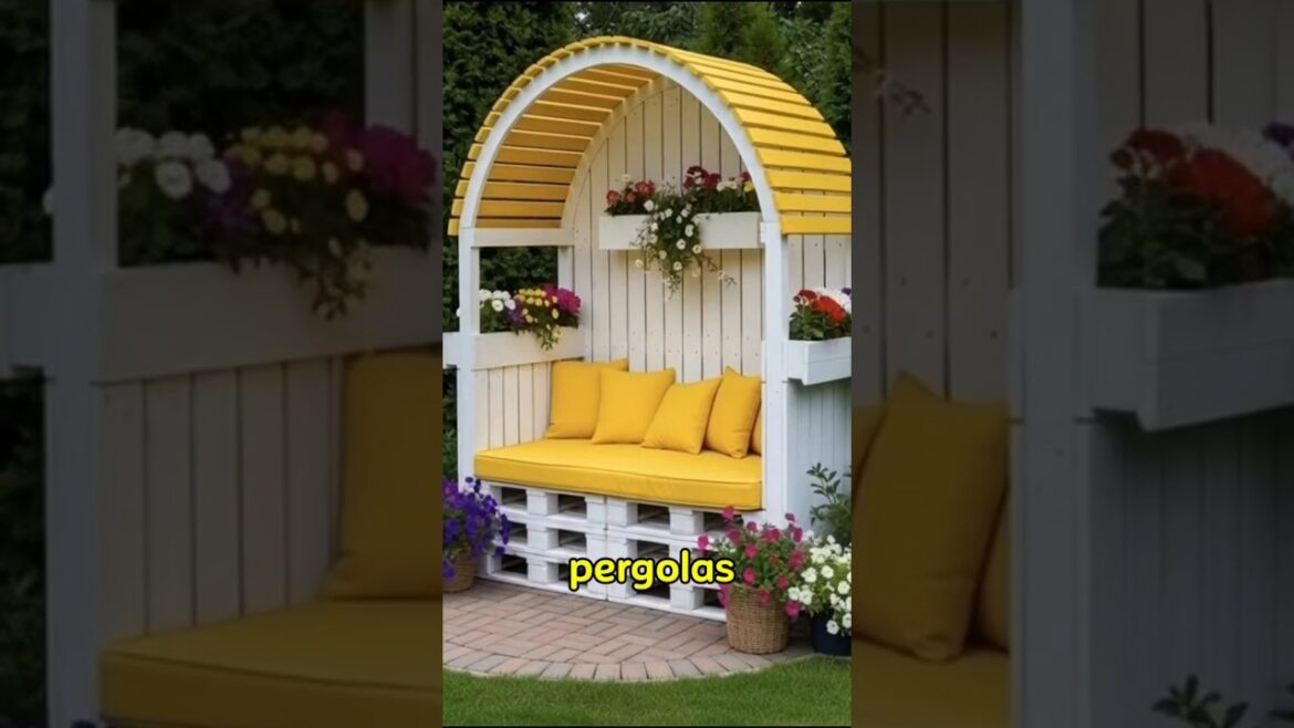 👉 2026 Garden Trends: Stylish Pallet Pergola Ideas on a Budget #garden  #backyard #gardenideas
