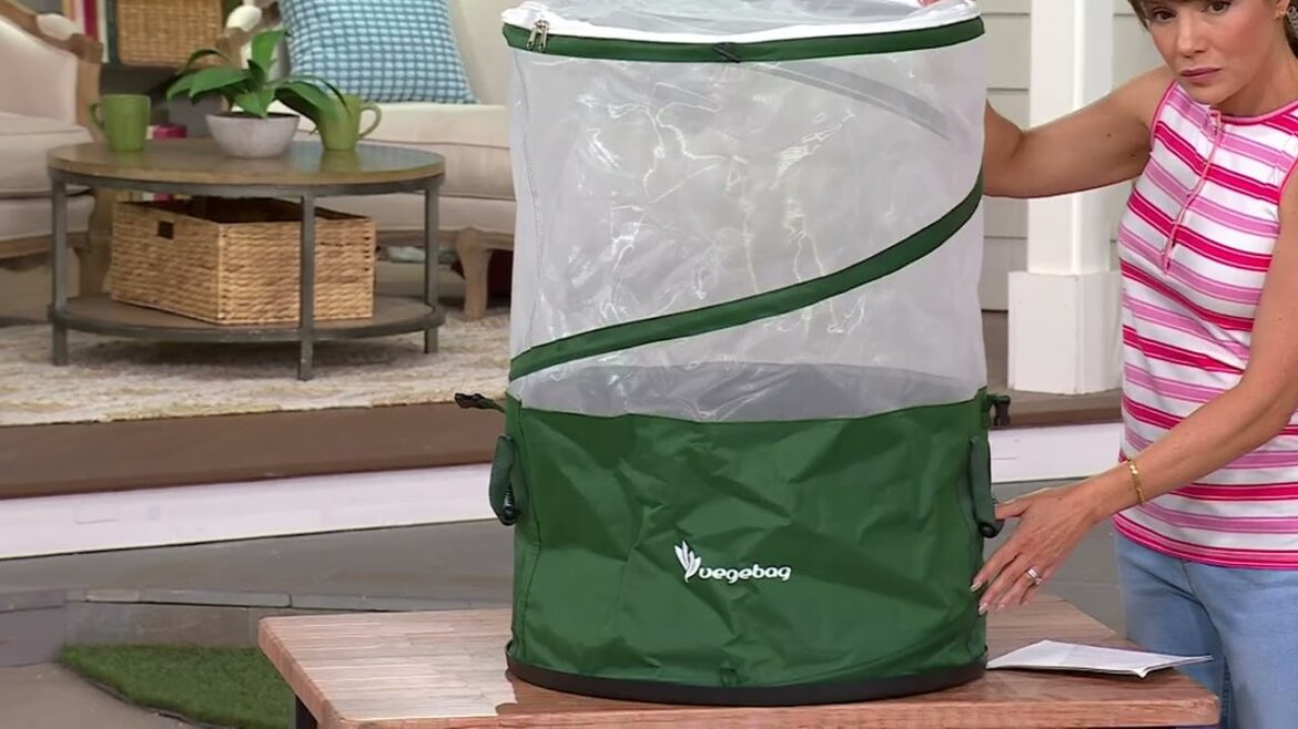 Vegepod Vegebag Self-Watering Container Garden with Zip-off Cover on QVC
