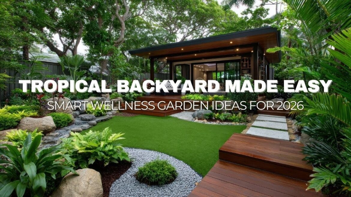 Easy Backyard Tropical Landscaping Ideas for 2026 | Smart Wellness Garden Transformation at Home