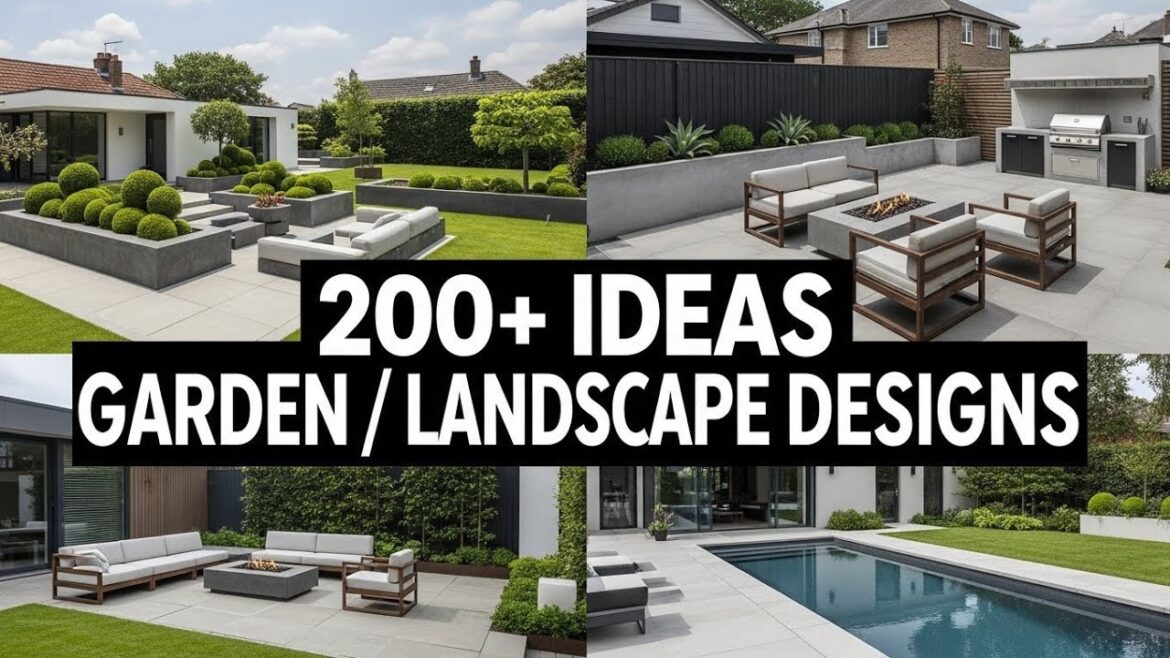 200 Stunning Modern Garden Design Ideas | Garden Fences & Front Yard Landscaping Ideas 200 Stunning Modern Garden Design Ideas | Garden Fences & Front Yard Landscaping Ideas
