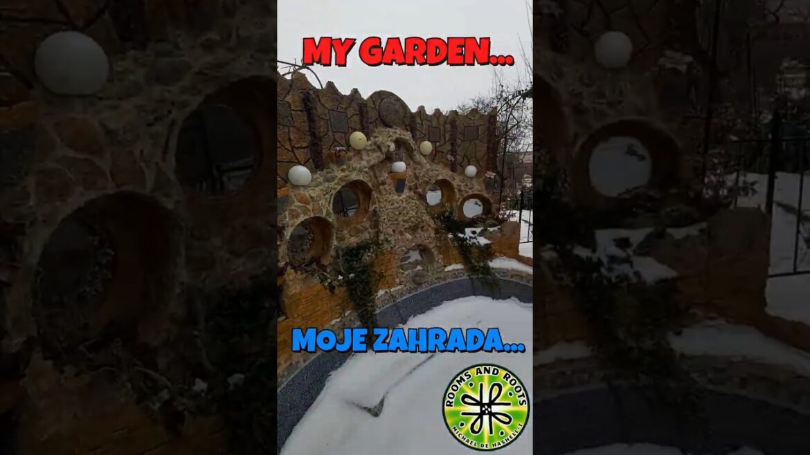 Winter Garden Sanctuary ❄️ | Buddha, Waterfall & Architectural Details