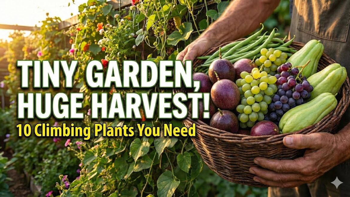 Top 10 Perennial Edible Climbing Vines for Small Vertical Gardens #garden #gardeningtips Top 10 Perennial Edible Climbing Vines for Small Vertical Gardens #garden #gardeningtips