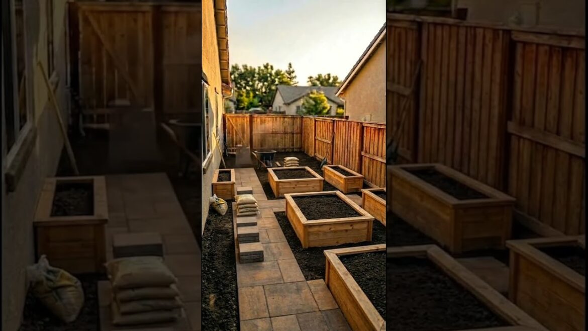 A Simple Backyard Garden That Feels Peaceful #backyardtransformation #backyarddesign #dreambackyard