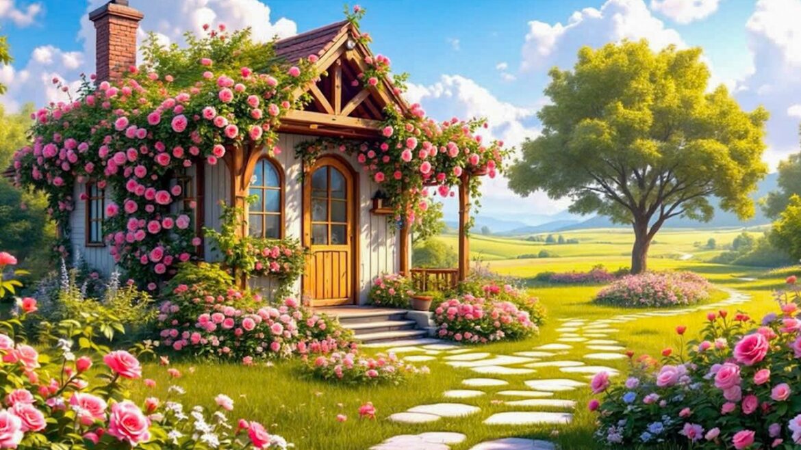 🌸 A Dream Garden Full of Flowers & Sunshine  Beautiful Garden Trends Today