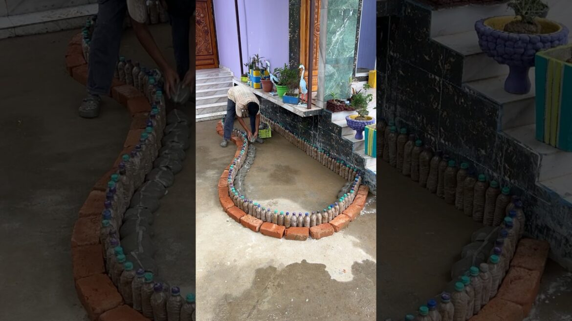 Smart Garden decor using cement #homedecor #shorts #ytshorts #homedecor #make #cementcraft