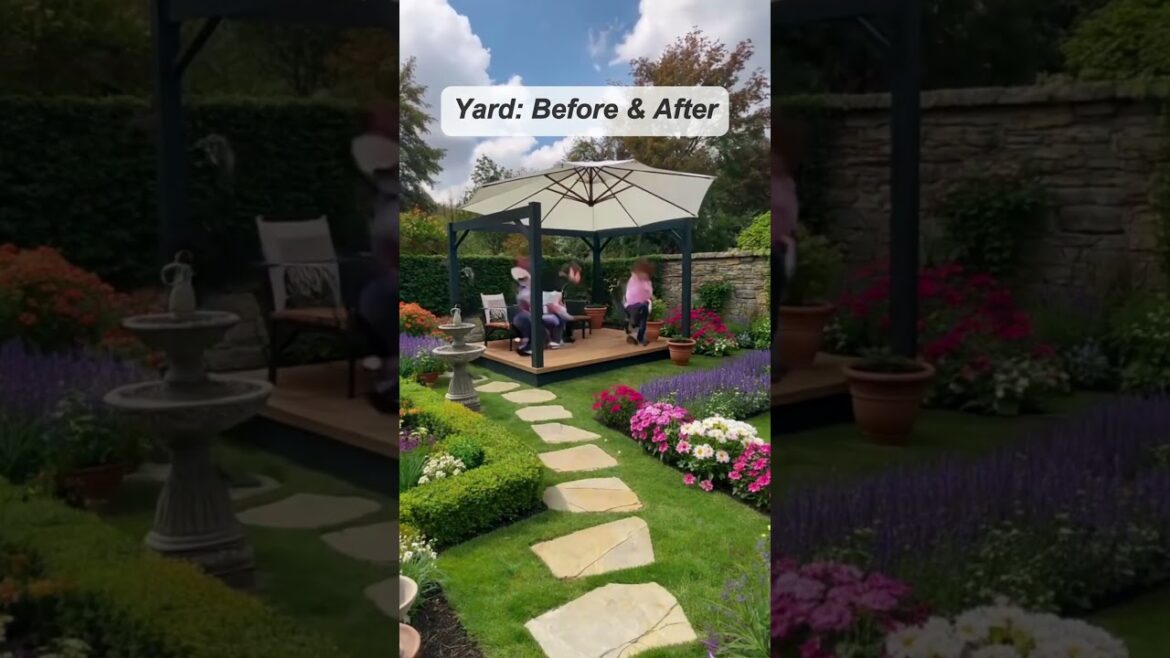 Elegant Garden Transformation | AI-Generated Landscape Design