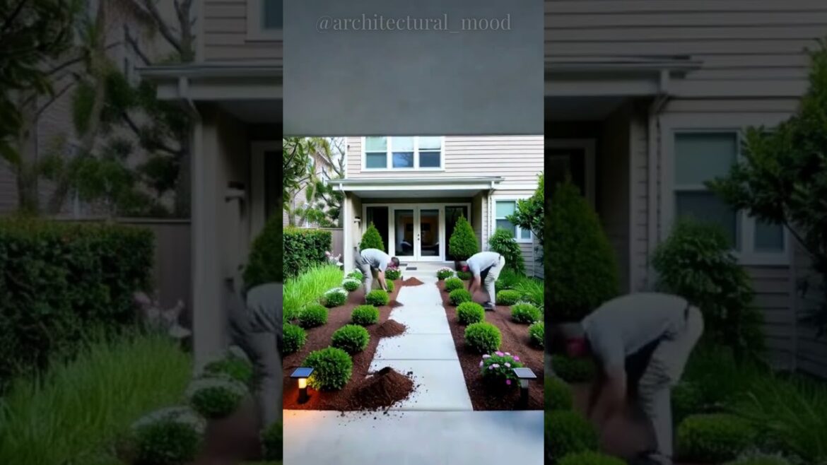 This Villa's Front Yard Glow Up is Insane #homedesign #landscape #before&after