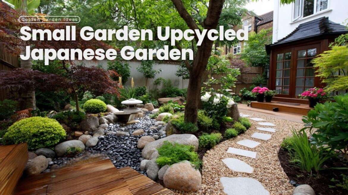Small Garden Upcycled Japanese Garden Zen Space from Repurposed Materials