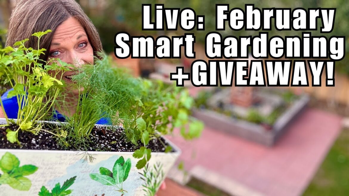 LIVE: Smart Gardeners Do THIS in February 🌱 Garden Giveaway + Live Demo