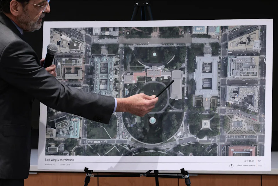 Site plan the East Wing Modernization of The White House Ballroom