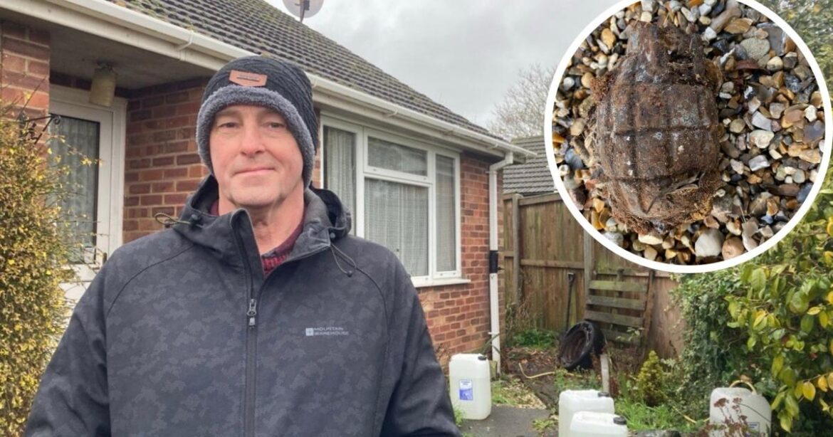 Taverham man finds grenade in garden during house renovation Taverham man finds grenade in garden during house renovation