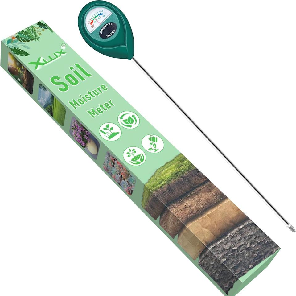 Xlux Soil Moisture Meter, Plant Water Monitor, Hygrometer Sensor for Gardening, Farming, Indoor and Outdoor Plants, No Batteries Required