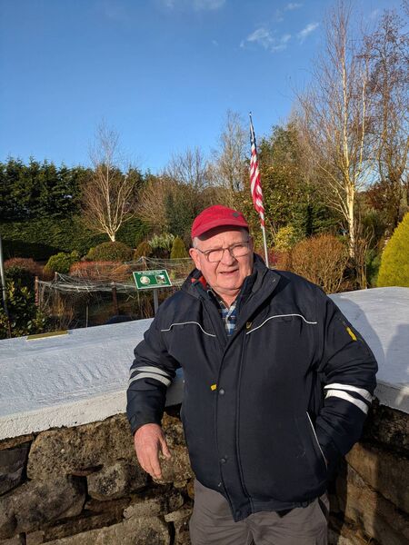 Michael Gilligan has spent many years developing his unique memorial garden in Fairymount. Pic: Liam Reynolds