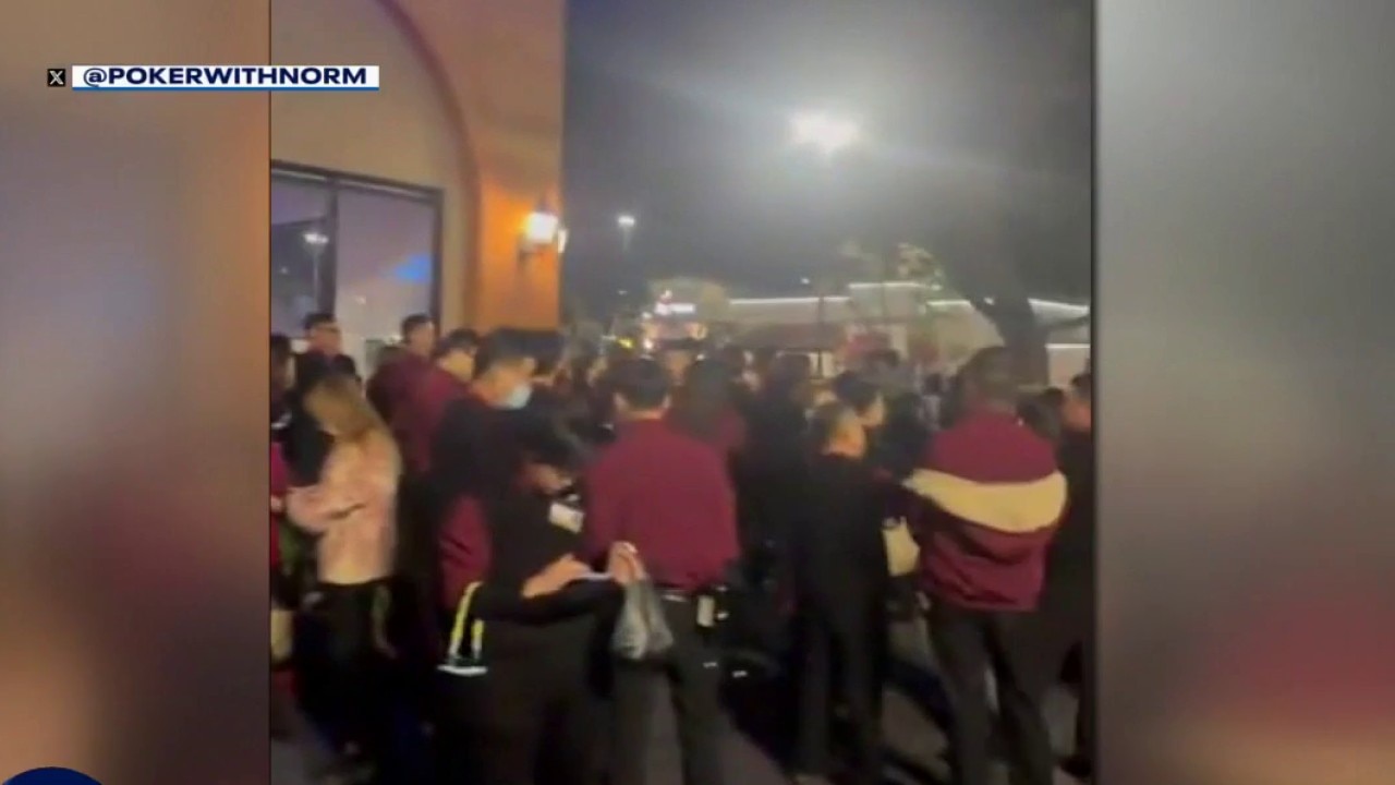 Bicycle casino under evacuation