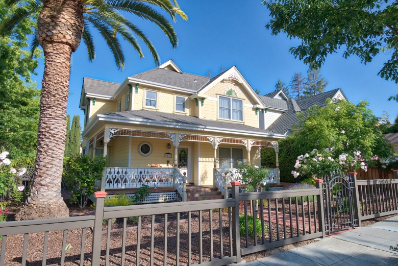 This College Avenue home is typical of the first homes built here in the late 1800s. Photo by Adam Pardee