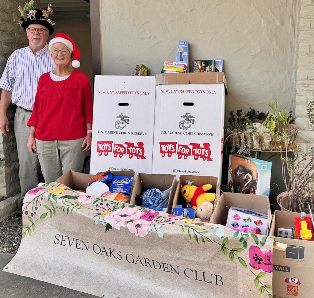 Seven Oaks Garden Club collects toys for tots Seven Oaks Garden Club collects toys for tots