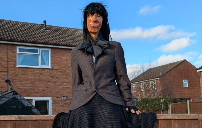 You'll never look at Claudia Winkleman the same way again thanks to this garden fence model