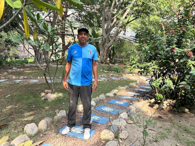 Local gardener, Adán Dávila.