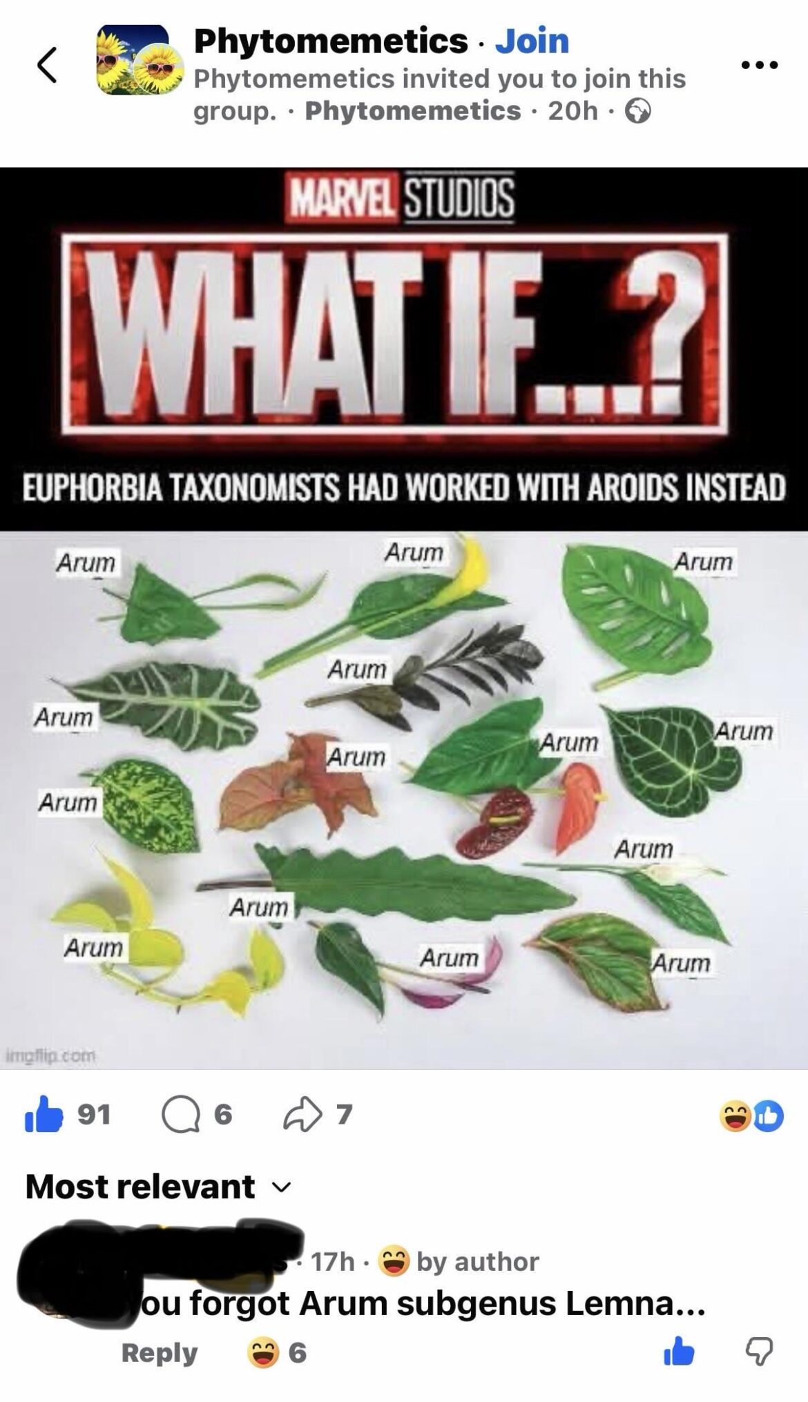 Just saw this on “Phytomemetics” on Facebook lol