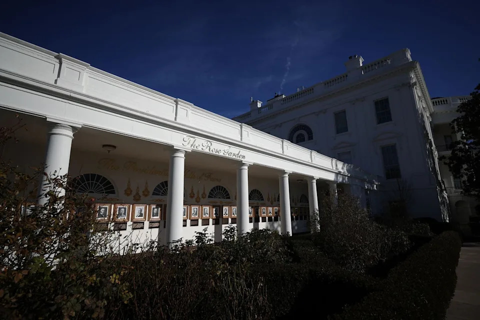 Others compared the cursive signage to that of a restaurant in New Jersey, a 90s hotel ballroom and even a funeral home (Getty Images)
