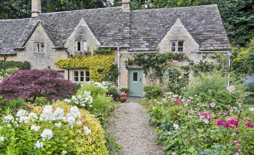 front garden with flowers