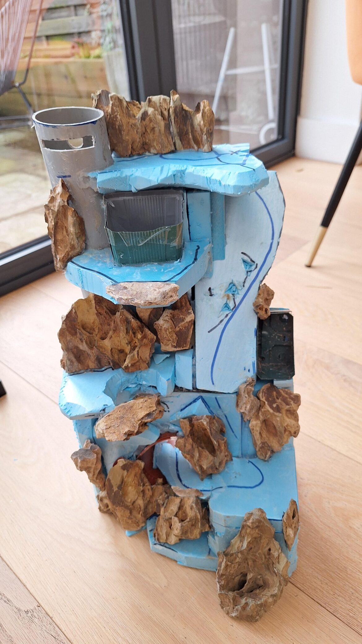 How to get moss to hold on steep surfaces.