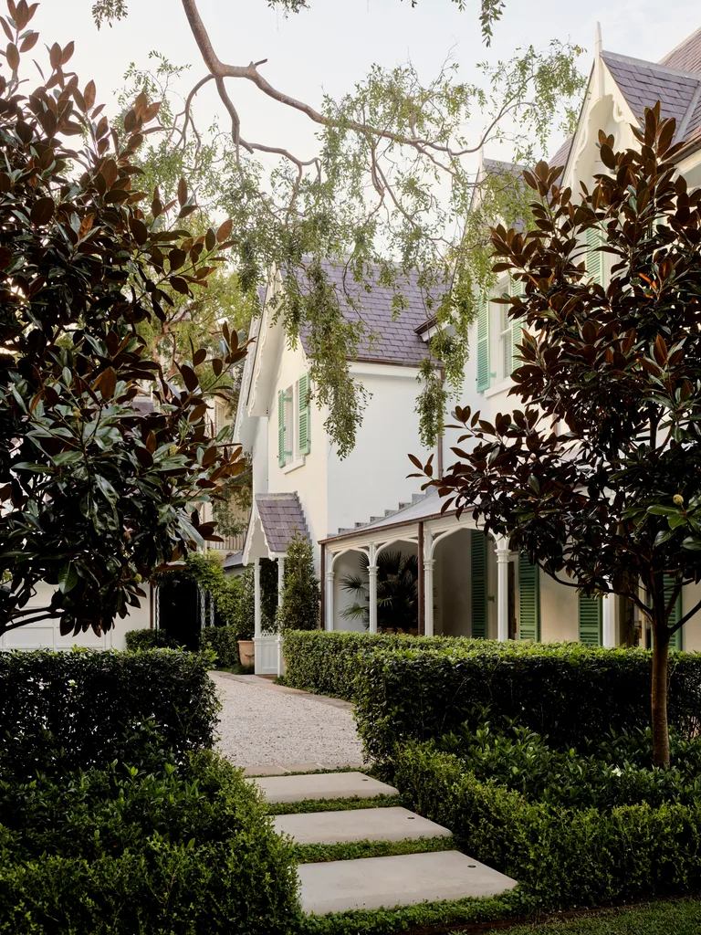 Victorian Gothic home garden