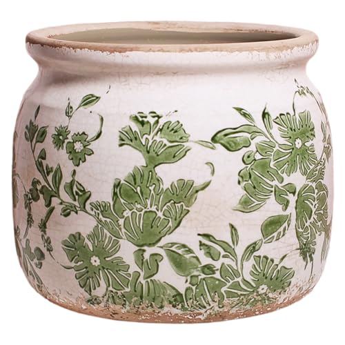 Amazon.com: Xiaan Jiaju Ceramic Pots for Plants, Plant Pots With Drainage Hole, 6.29in. Flower Pots Ceramic Vase, Vintage Planters & Succulent Pots, Crackle Glaze Finish Planter Vase, Classic Green : Patio, Lawn & Garden