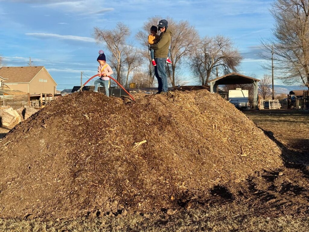 Hydrating the compost pile