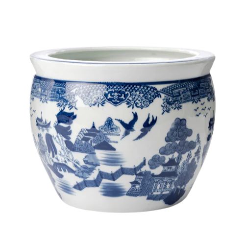 McGee & Co., Chinoiserie Blue & White Planter