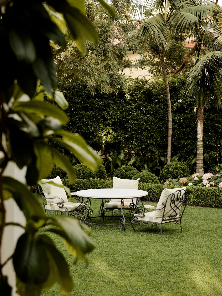 Lush romantic garden