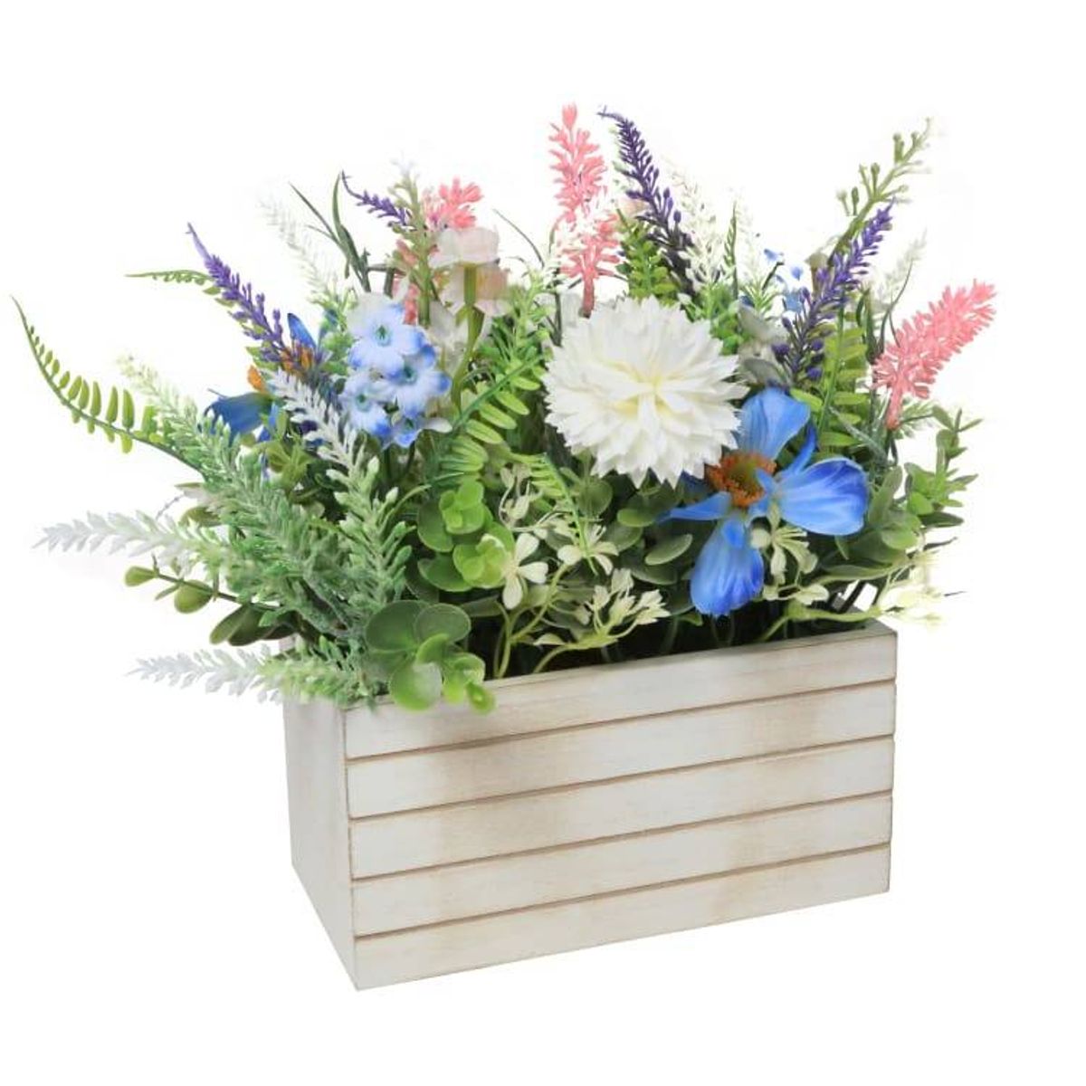 B&M's Floral Window Box - Blue