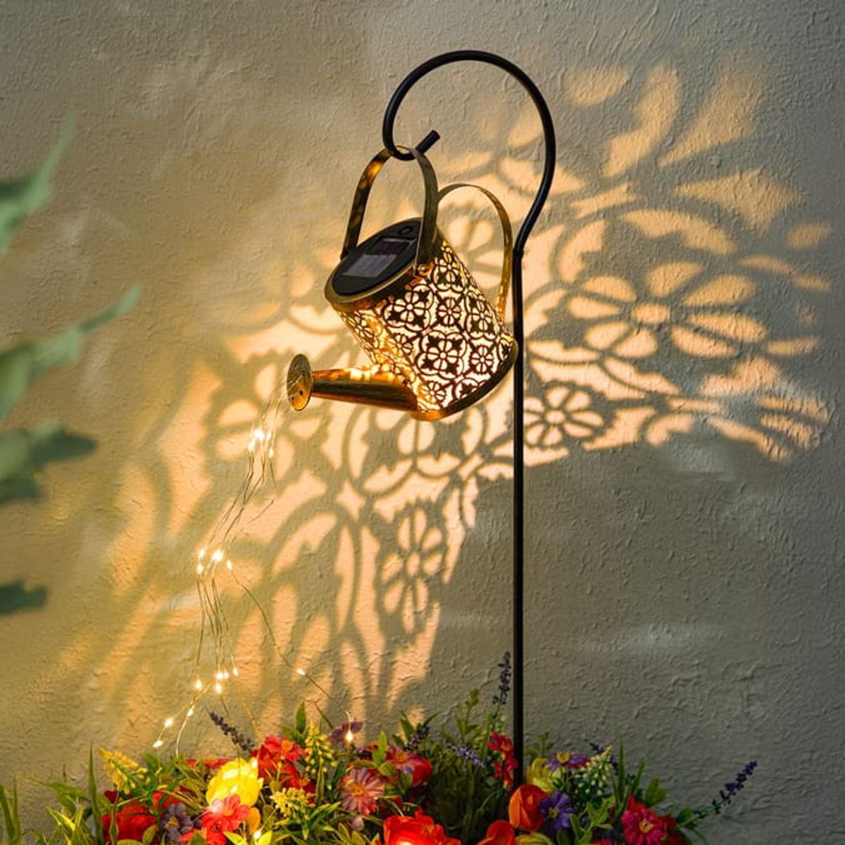 The Firefly Hanging Watering Can Solar Light